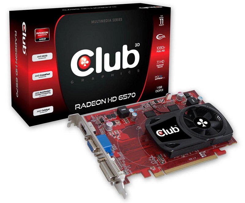  Club 3D ATi Radeon HD6570 (CGAX-65724ZI)